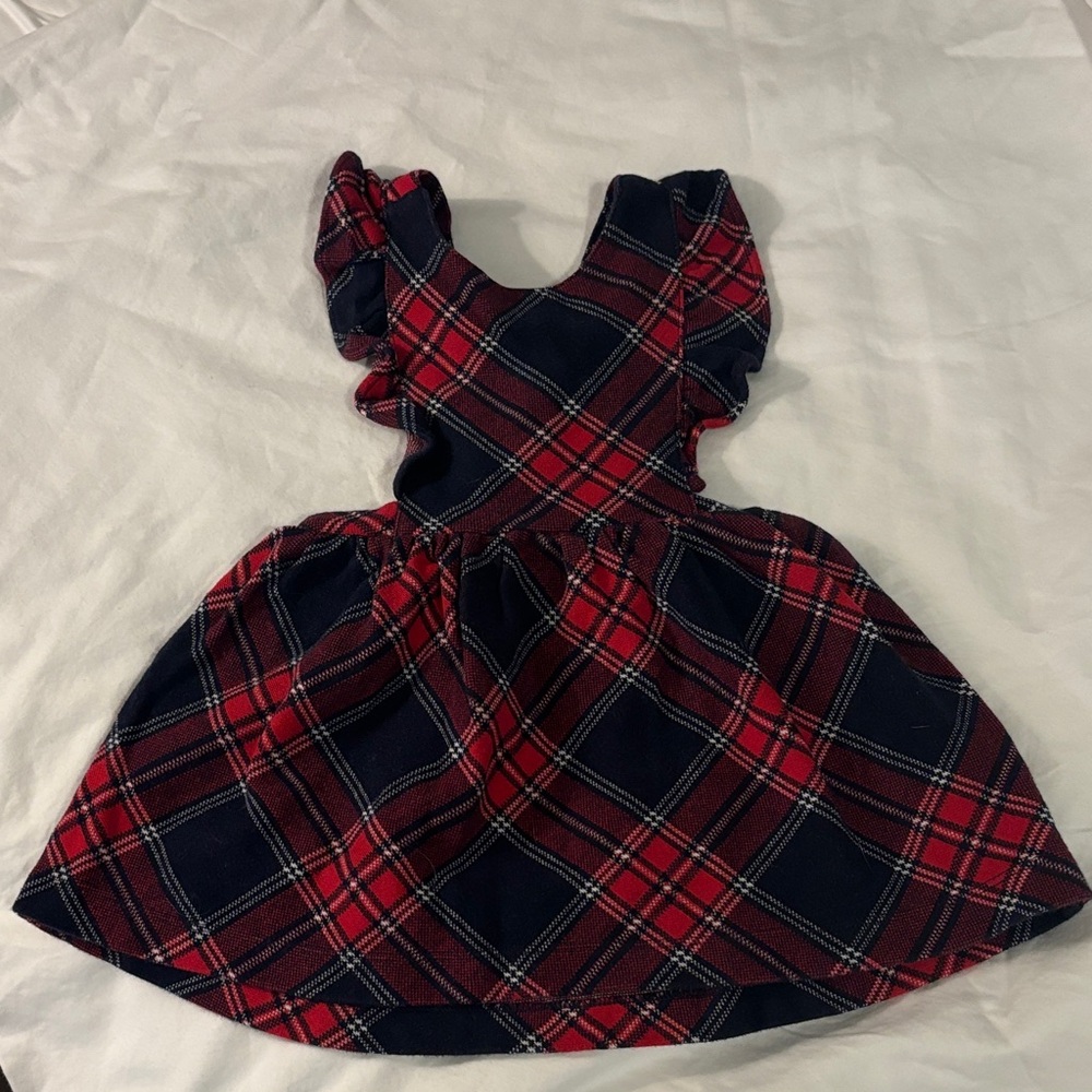 Janie and Jack Red and Blue Plaid Dress